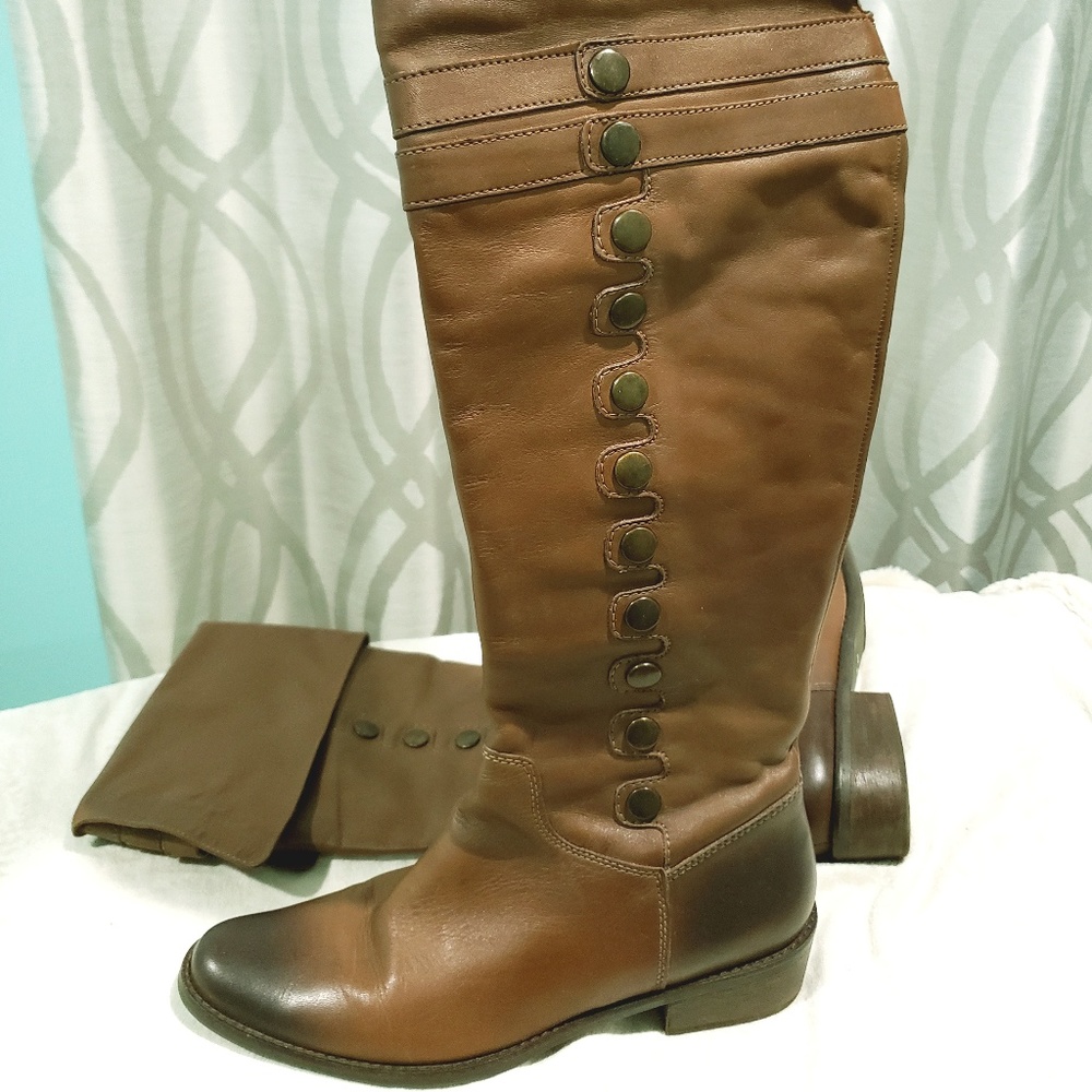 Matisse Jones over the knee leather burnished boot